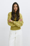 Knitted fitted sweater