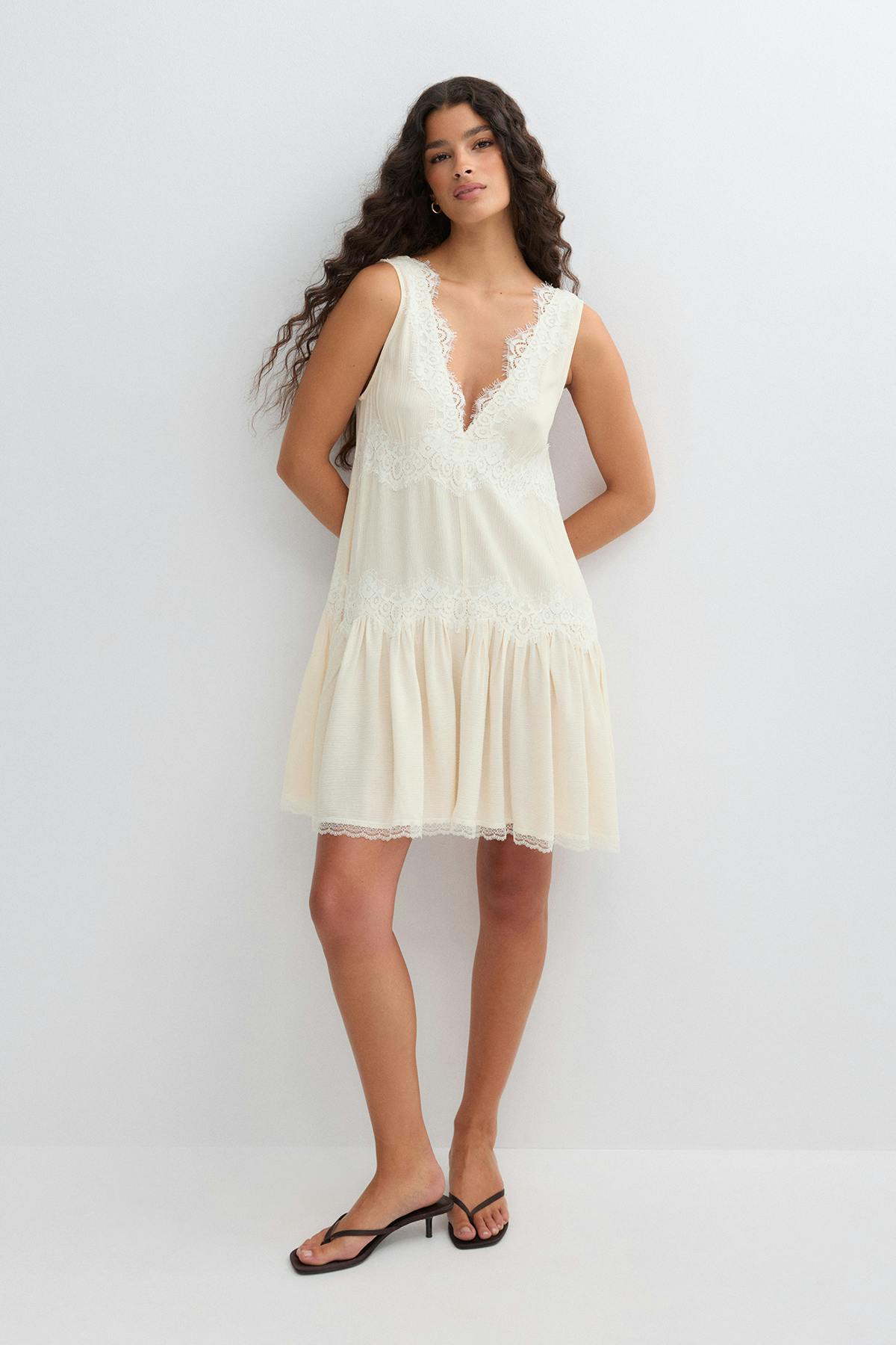 Lace mini dress