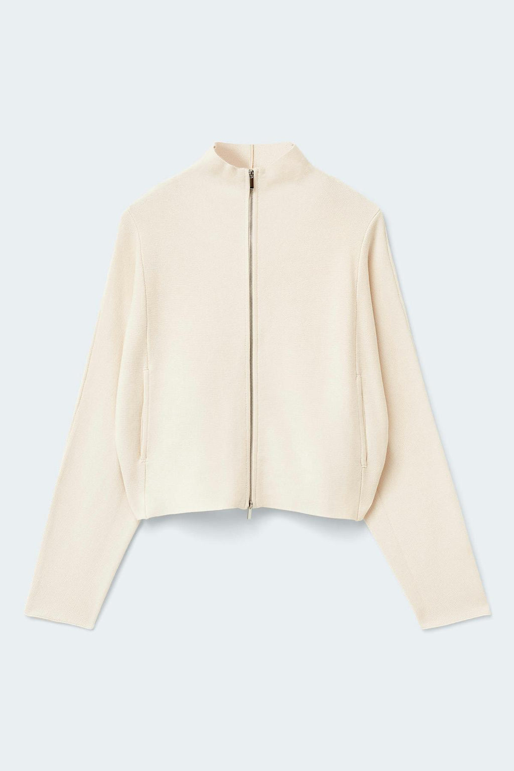 Knitted zip jacket