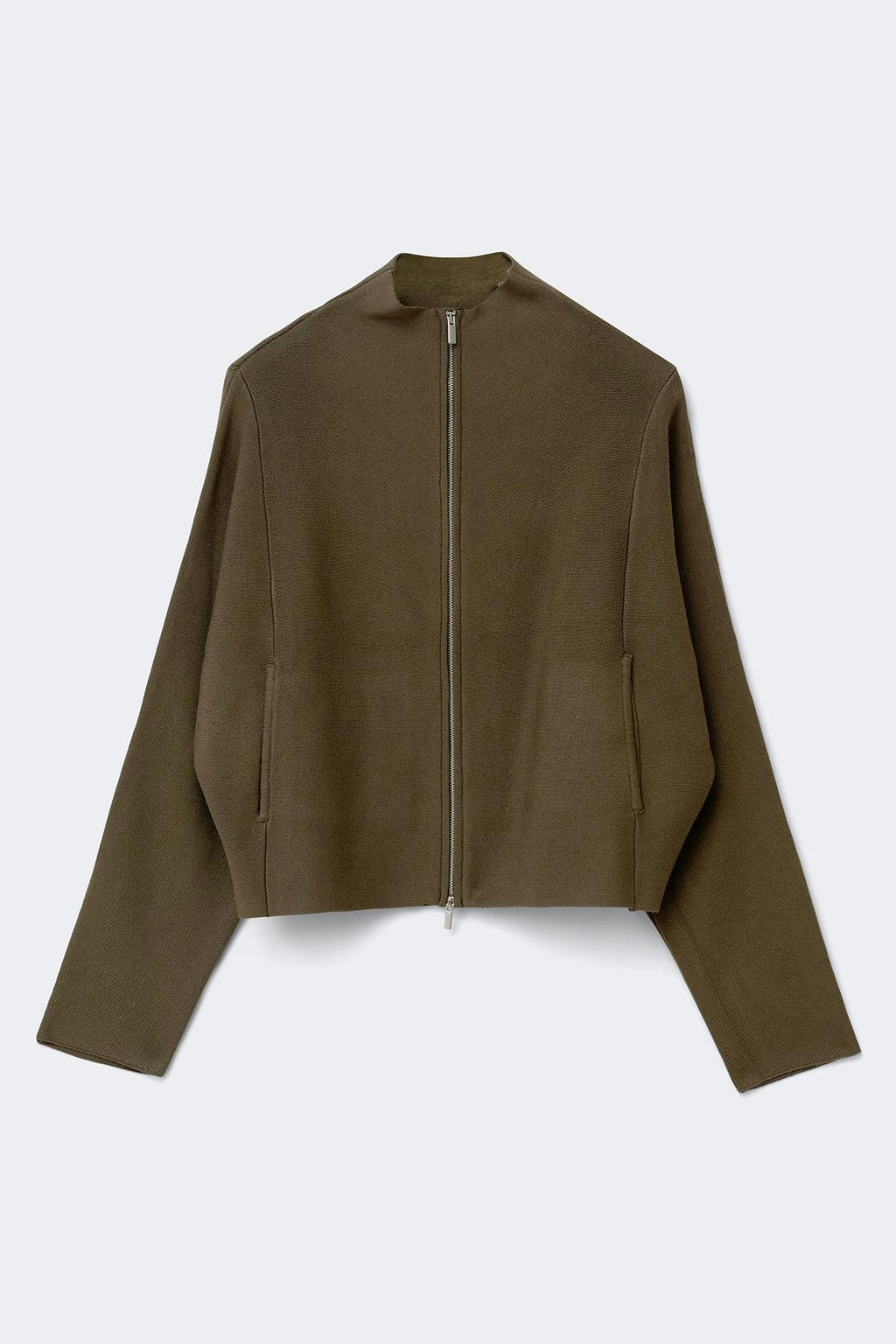 Knitted zip jacket