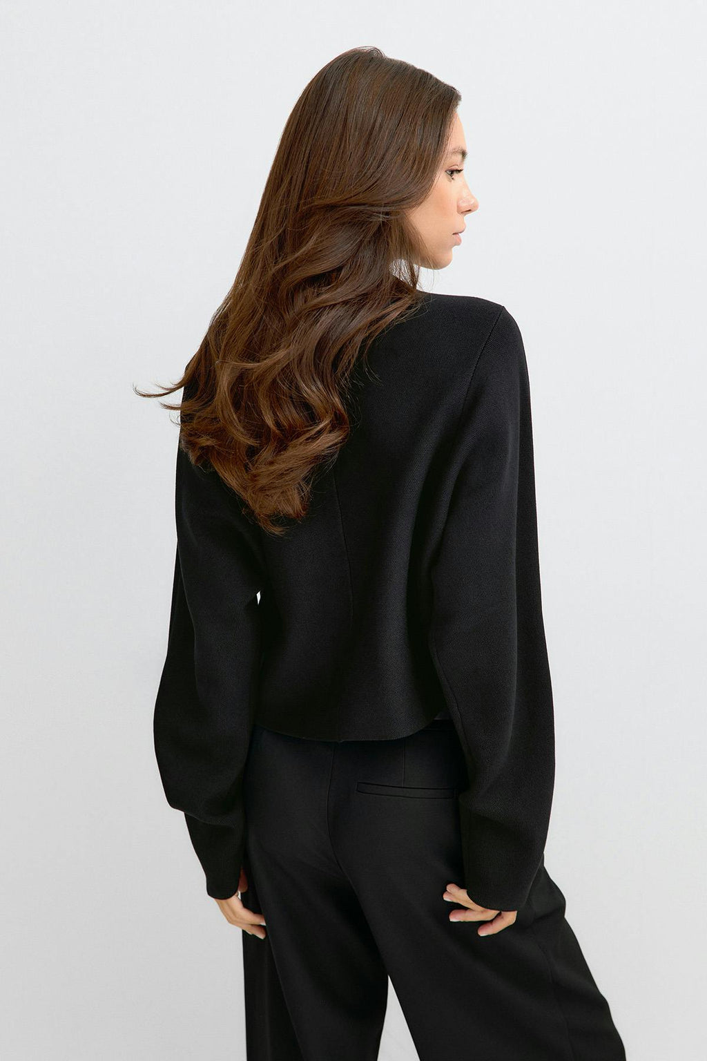 Knitted zip jacket