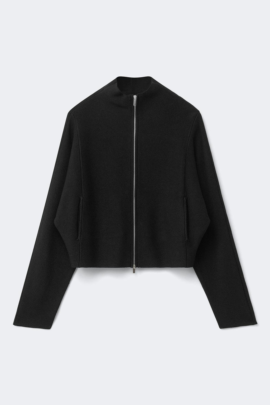 Knitted zip jacket