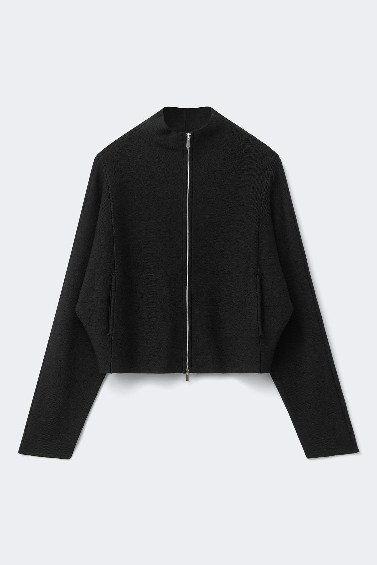Knitted zip jacket