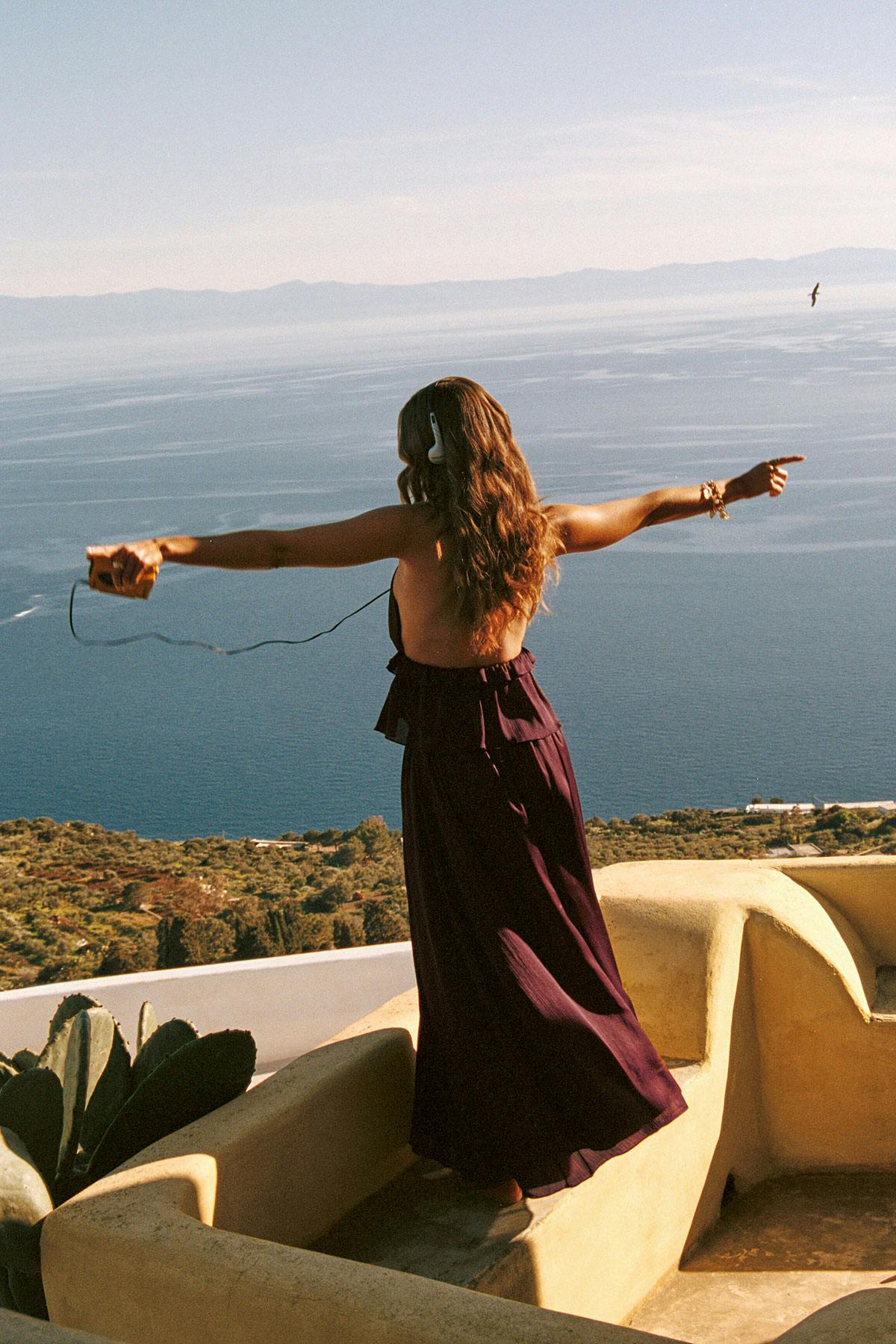 Flowy maxi skirt