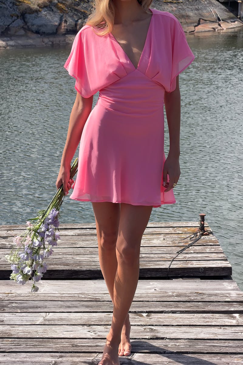 Chiffon mini dress