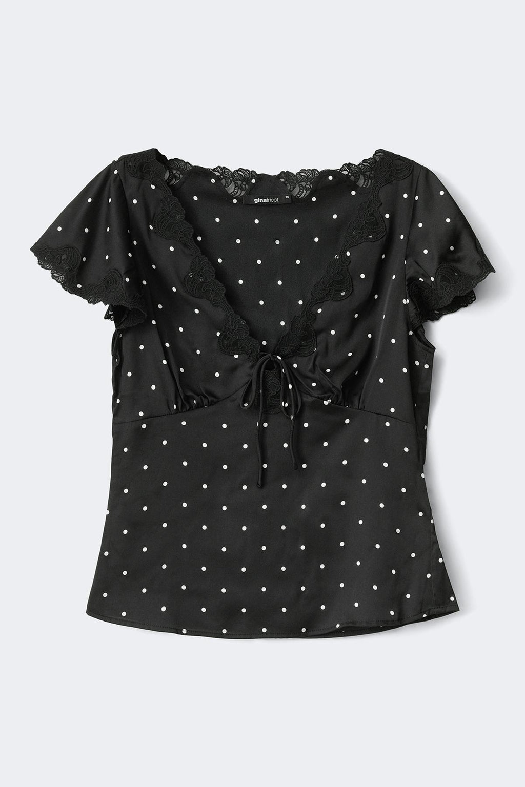 Satin lace top
