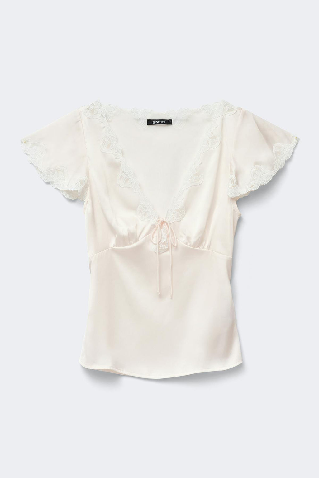 Satin lace top