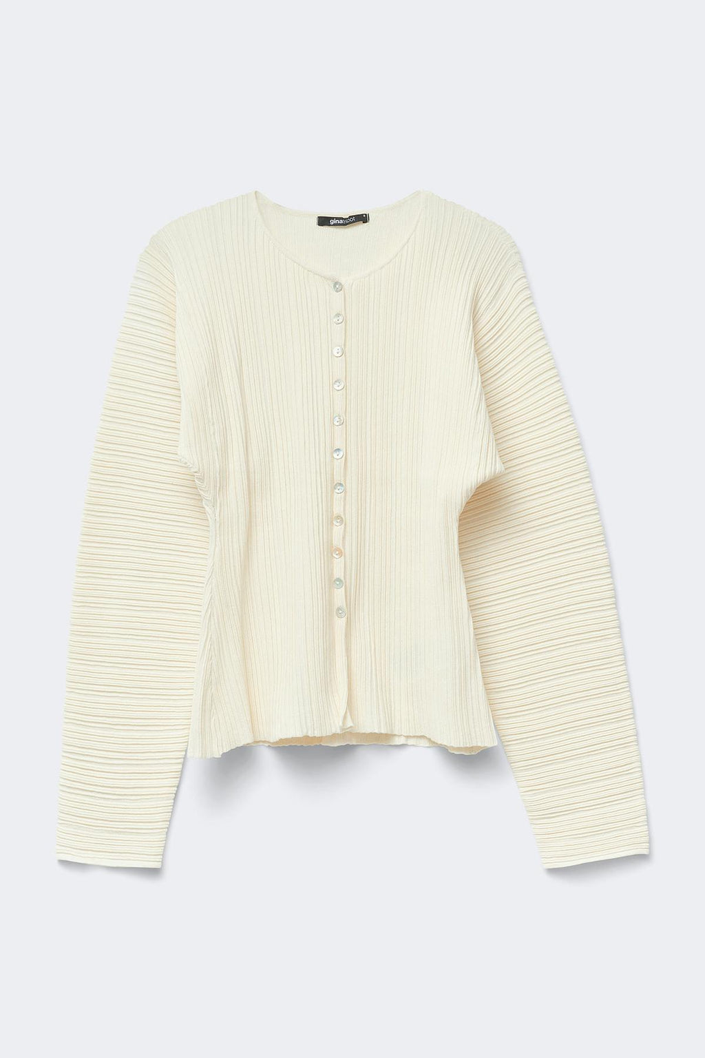 Shaped knitted cardigan