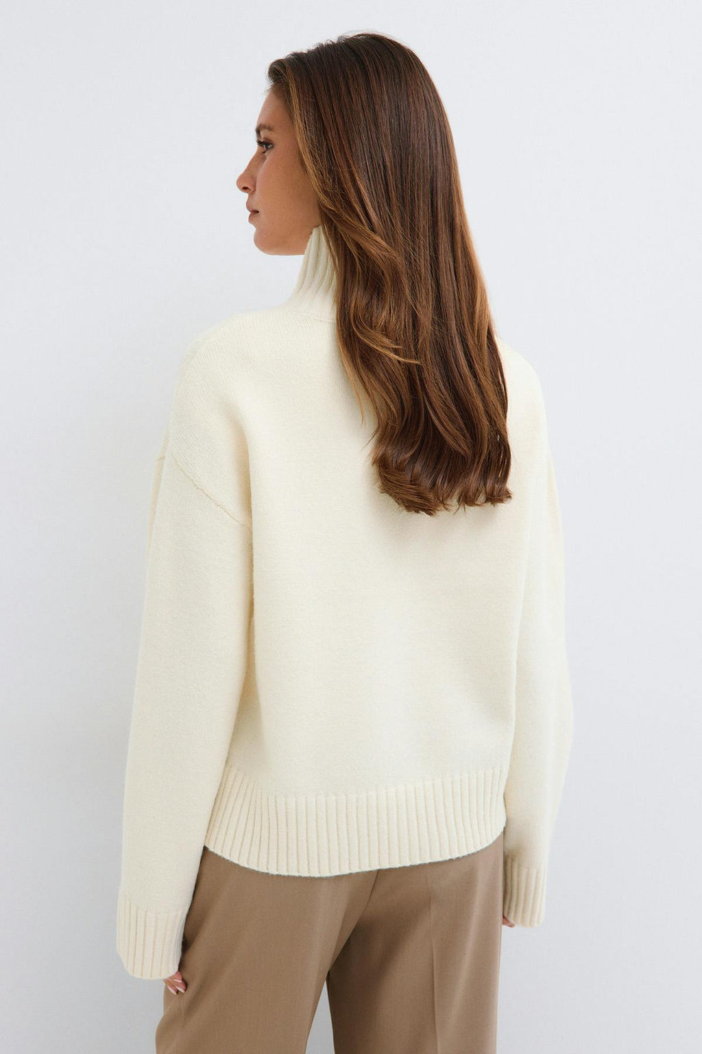 Knitted turtleneck sweater