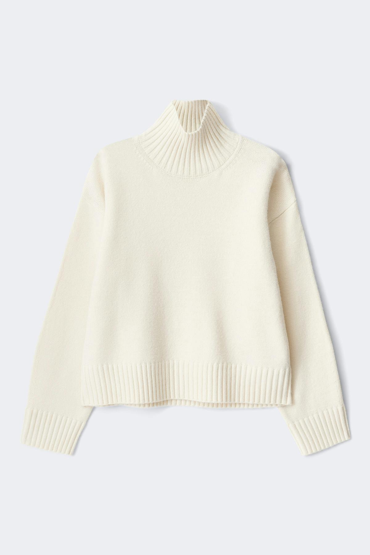 Knitted turtleneck sweater