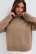 Knitted turtleneck sweater