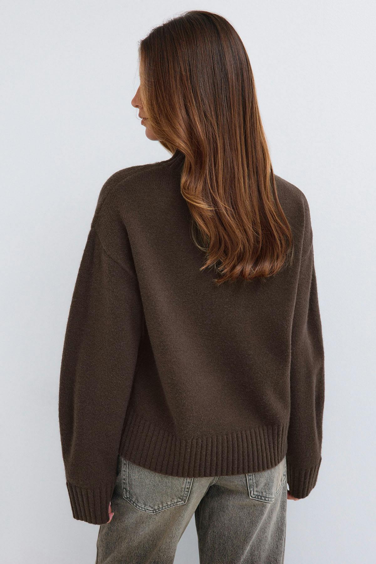 Knitted turtleneck sweater