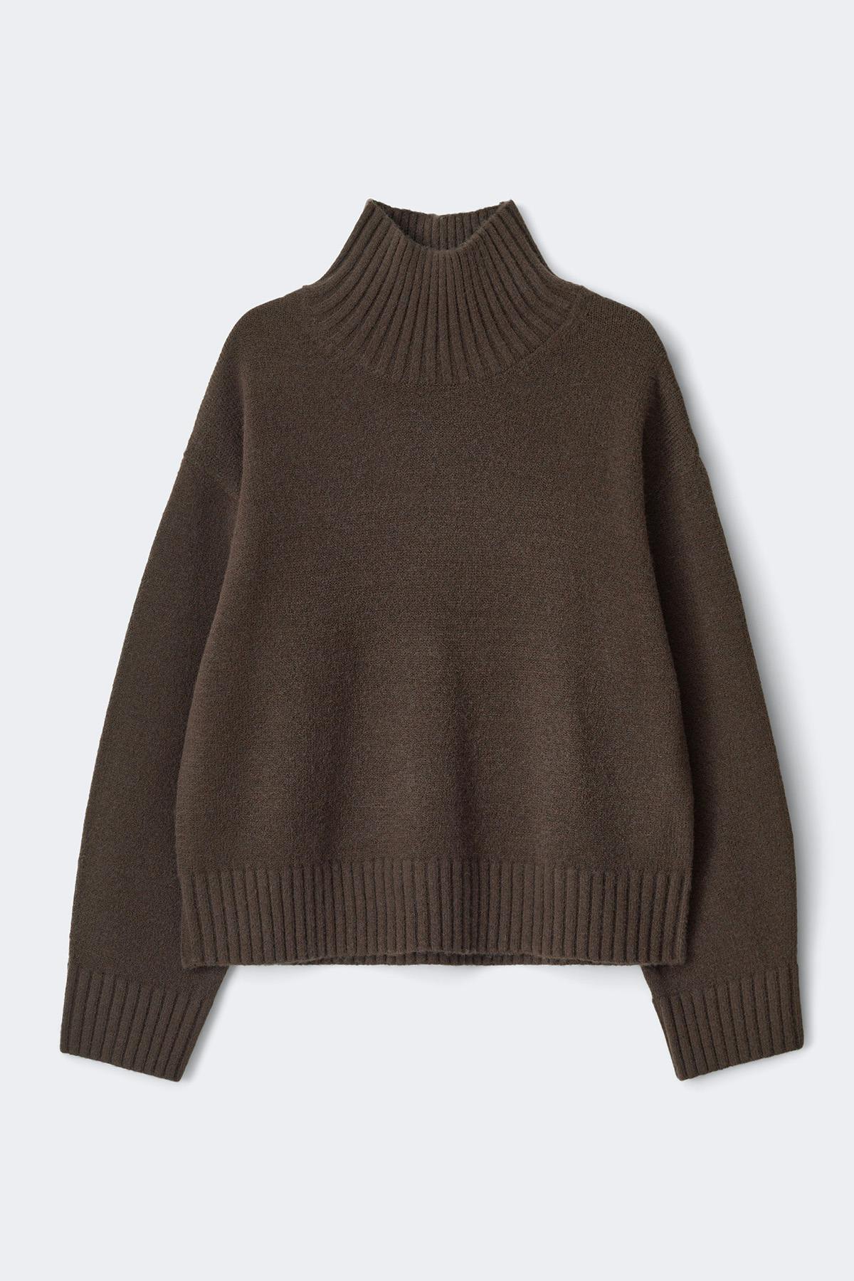 Knitted turtleneck sweater