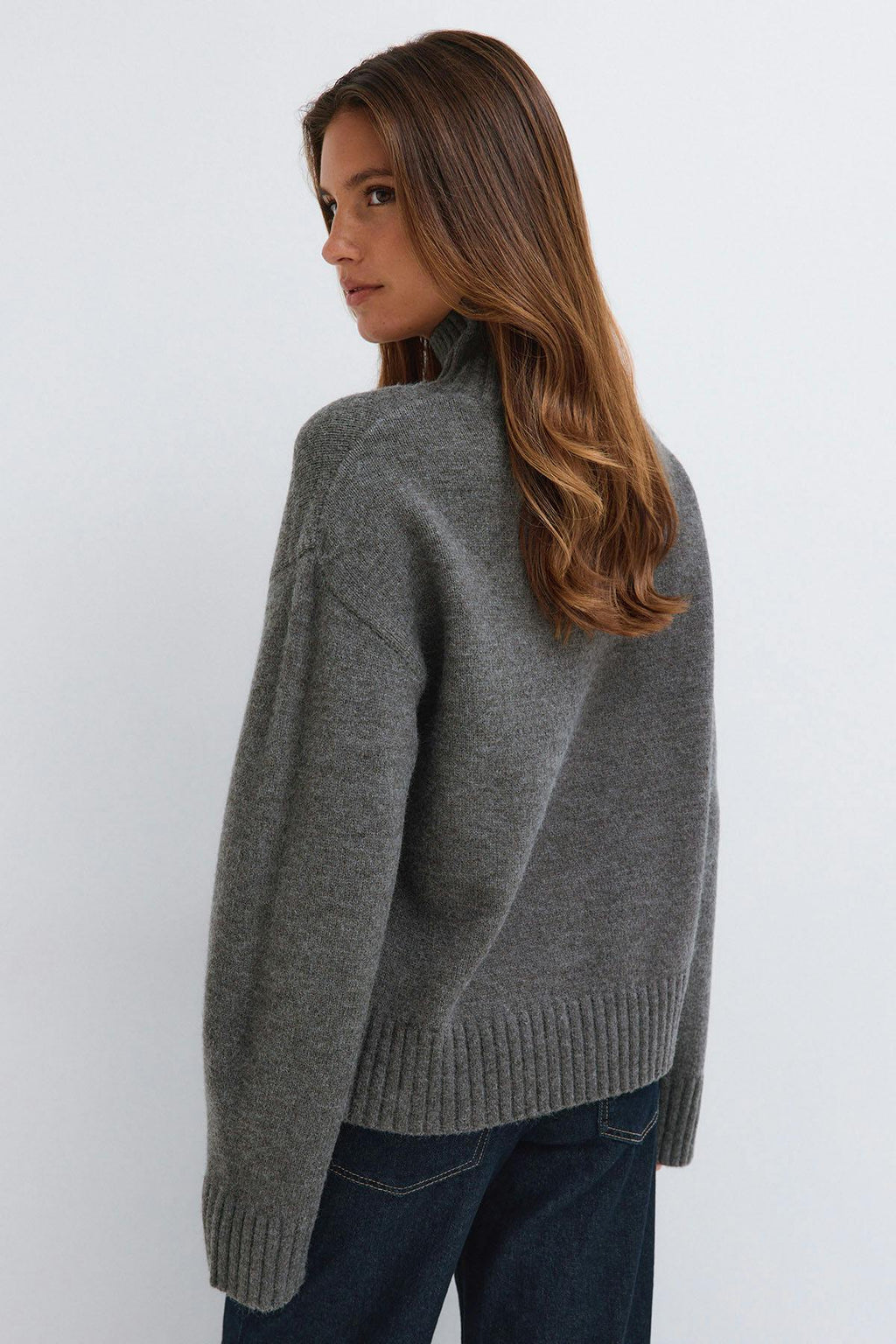 Knitted turtleneck sweater