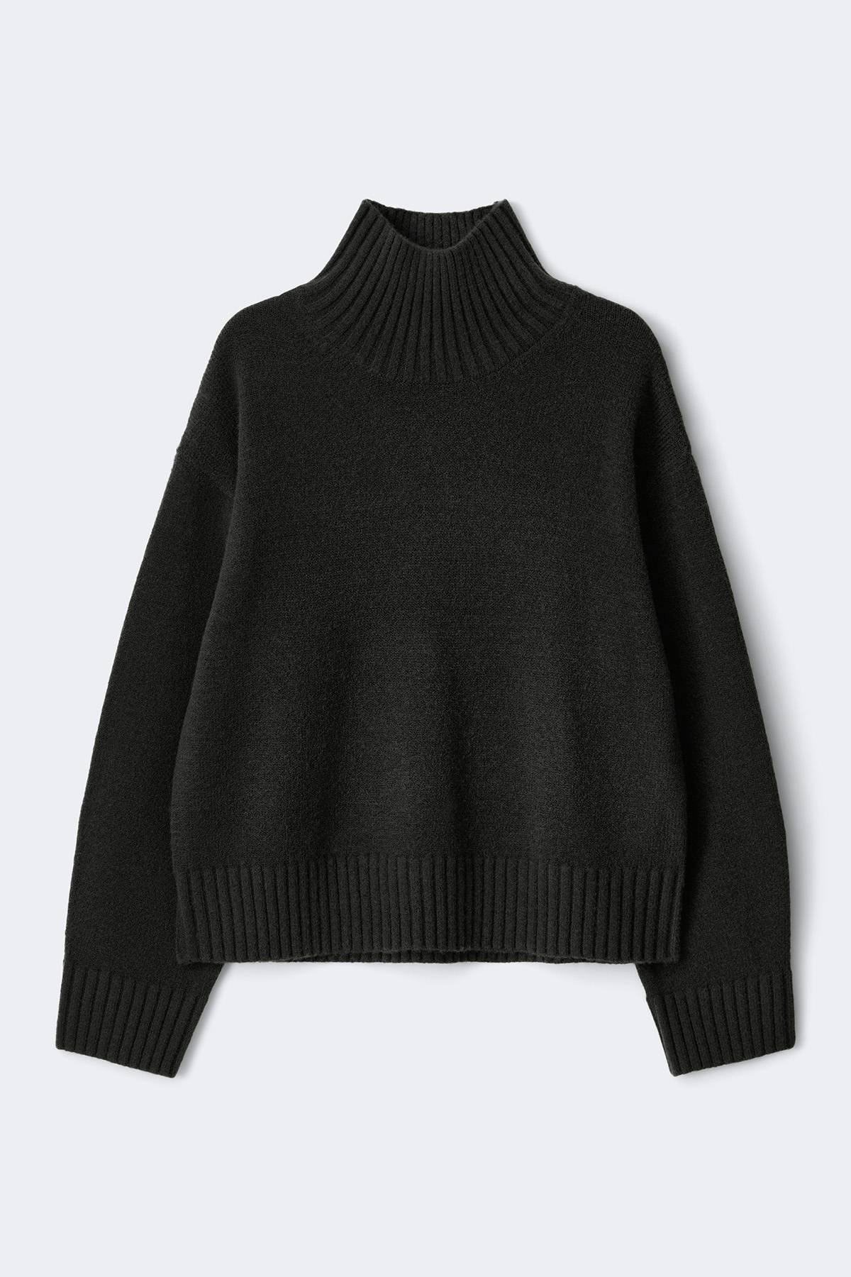 Knitted turtleneck sweater