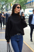 Knitted turtleneck sweater