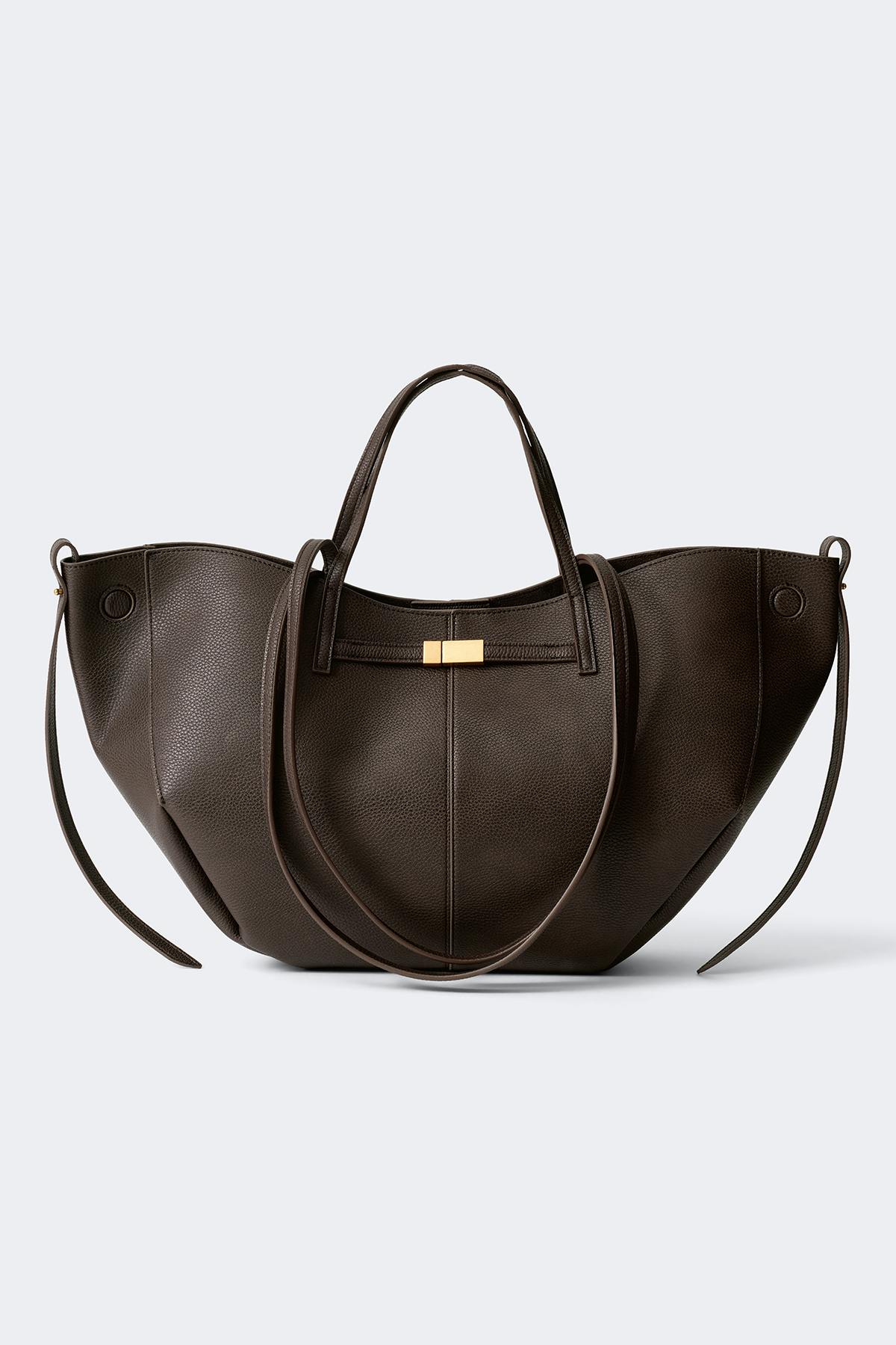 Detail strap tote bag