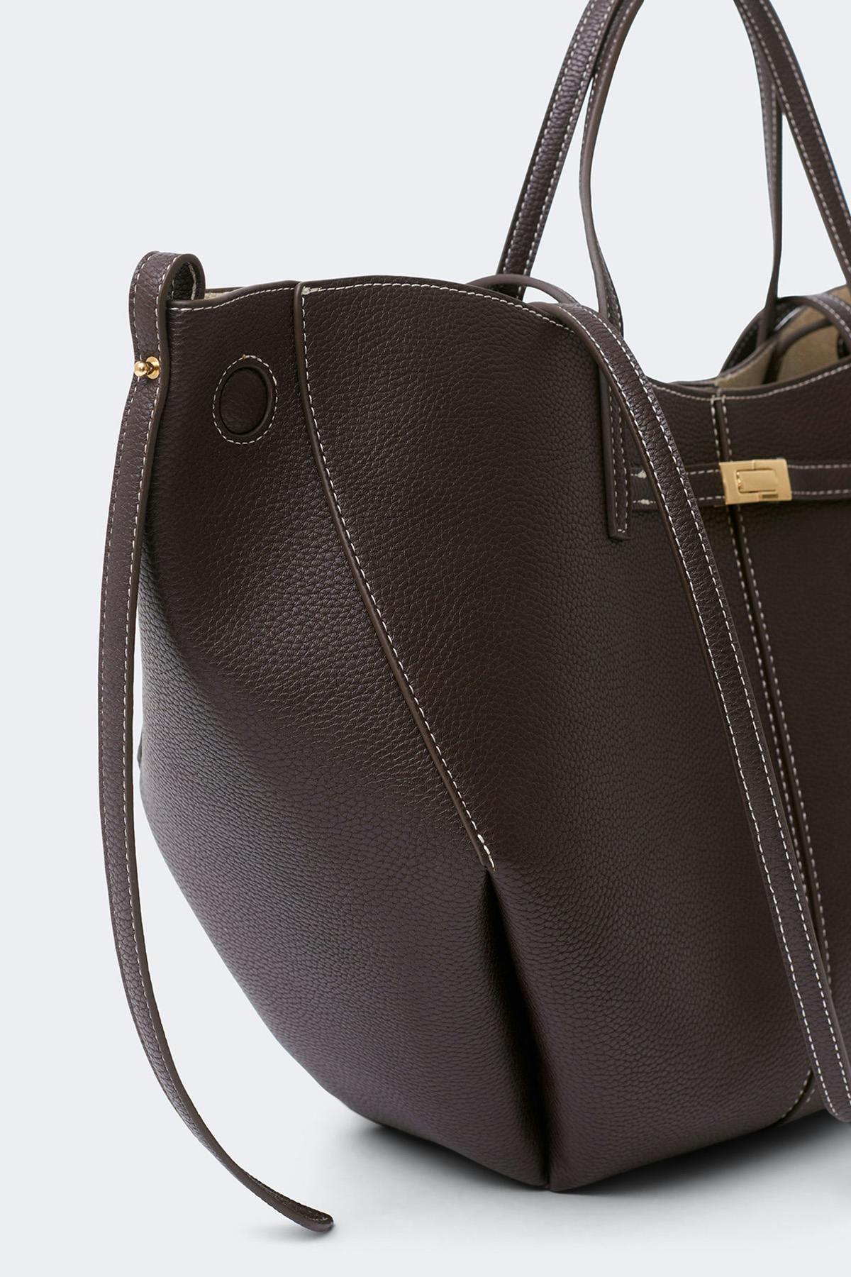 Detail strap tote bag