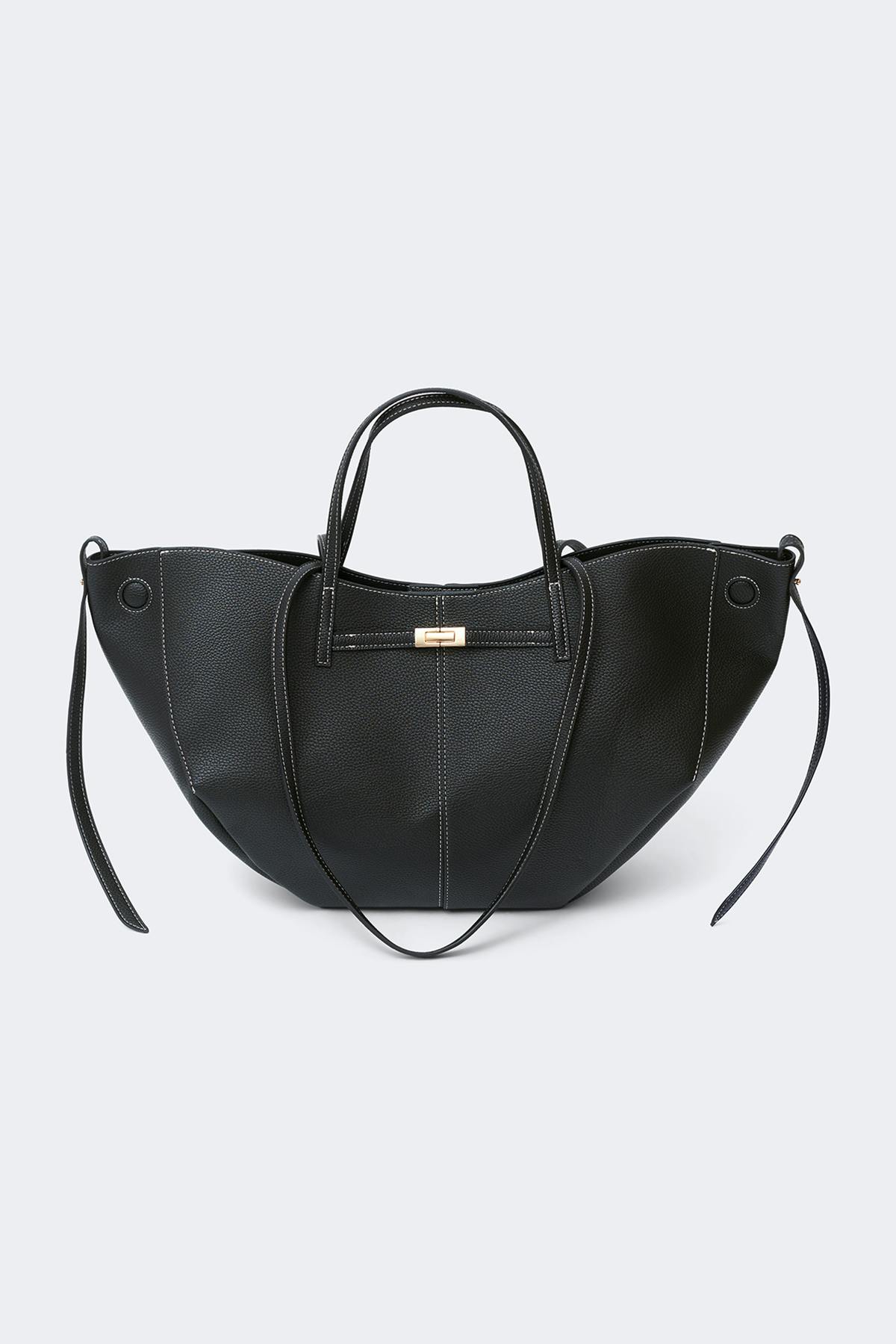 Detail strap tote bag