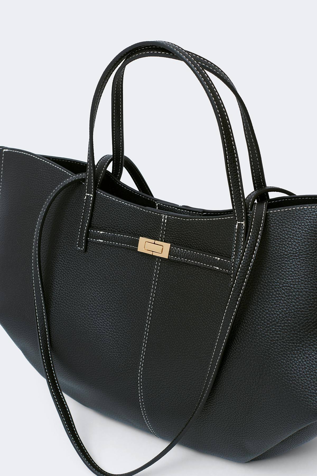 Detail strap tote bag
