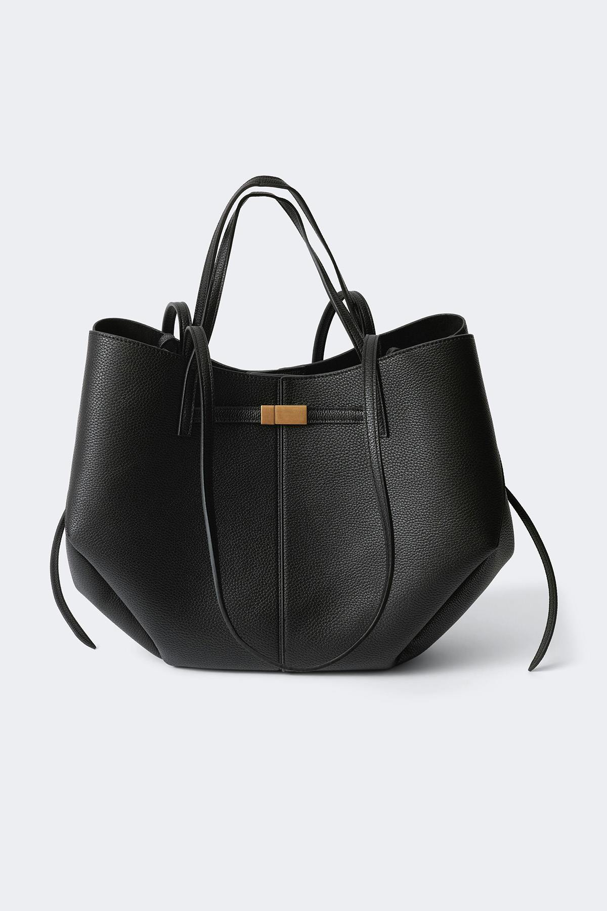 Detail strap tote bag