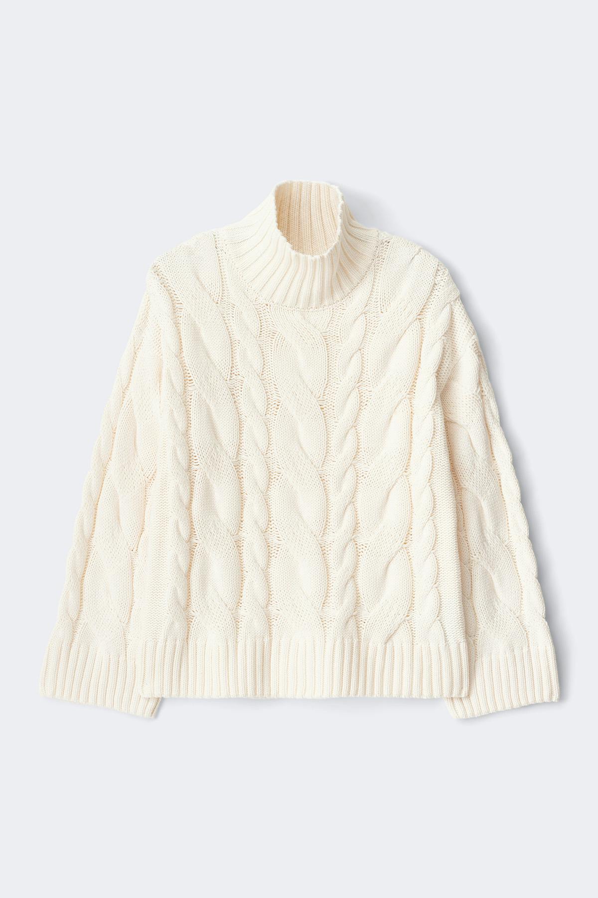Knitted turtleneck sweater