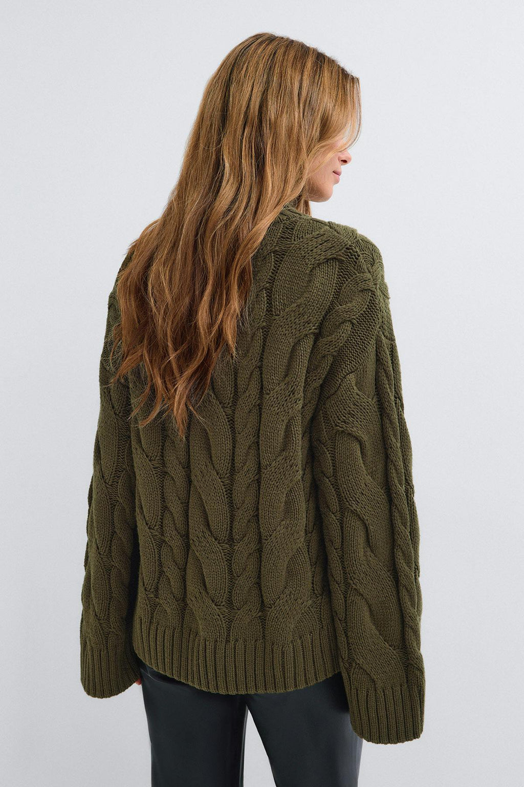 Knitted turtleneck sweater
