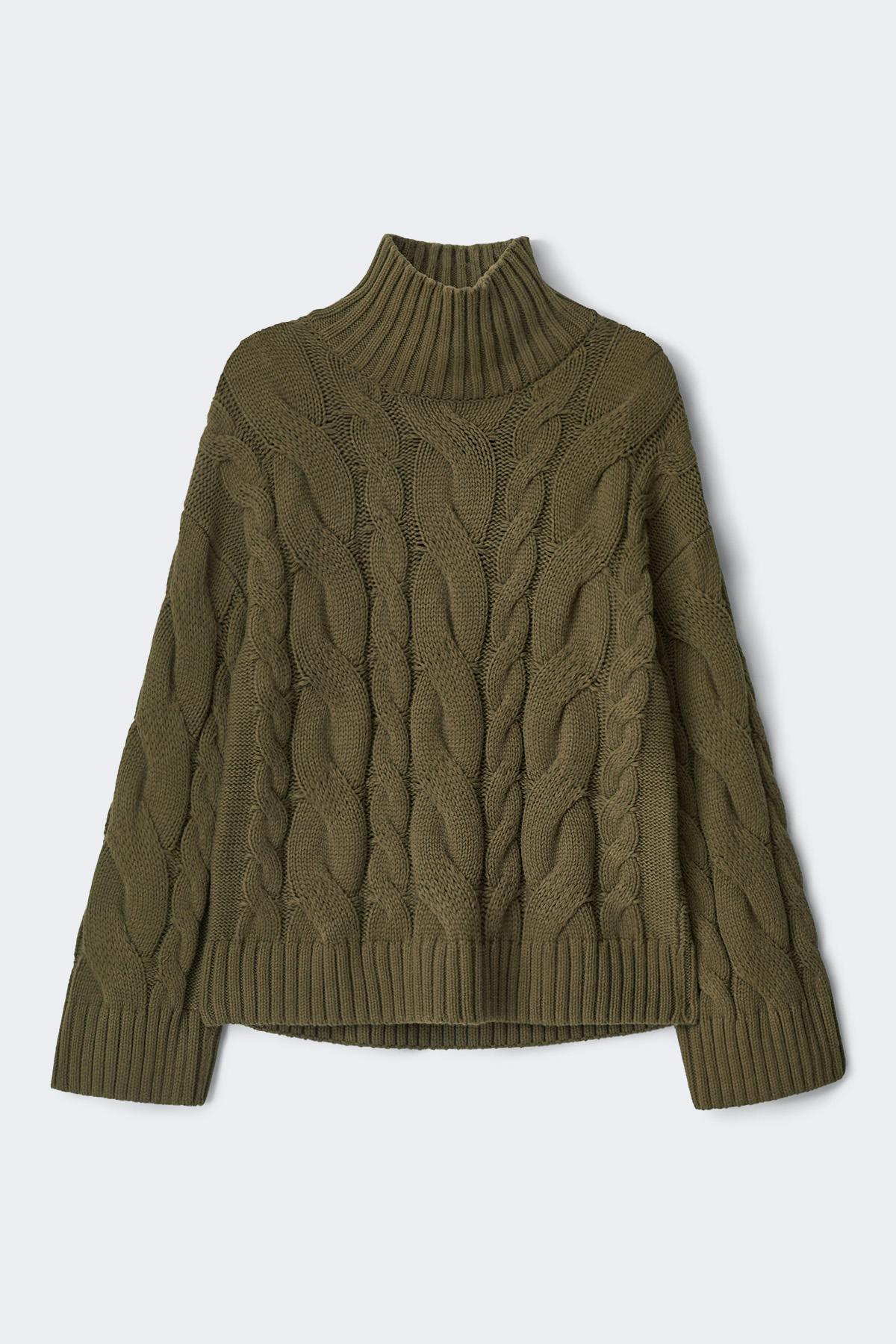 Knitted turtleneck sweater