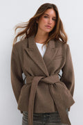 Herringbone short coat