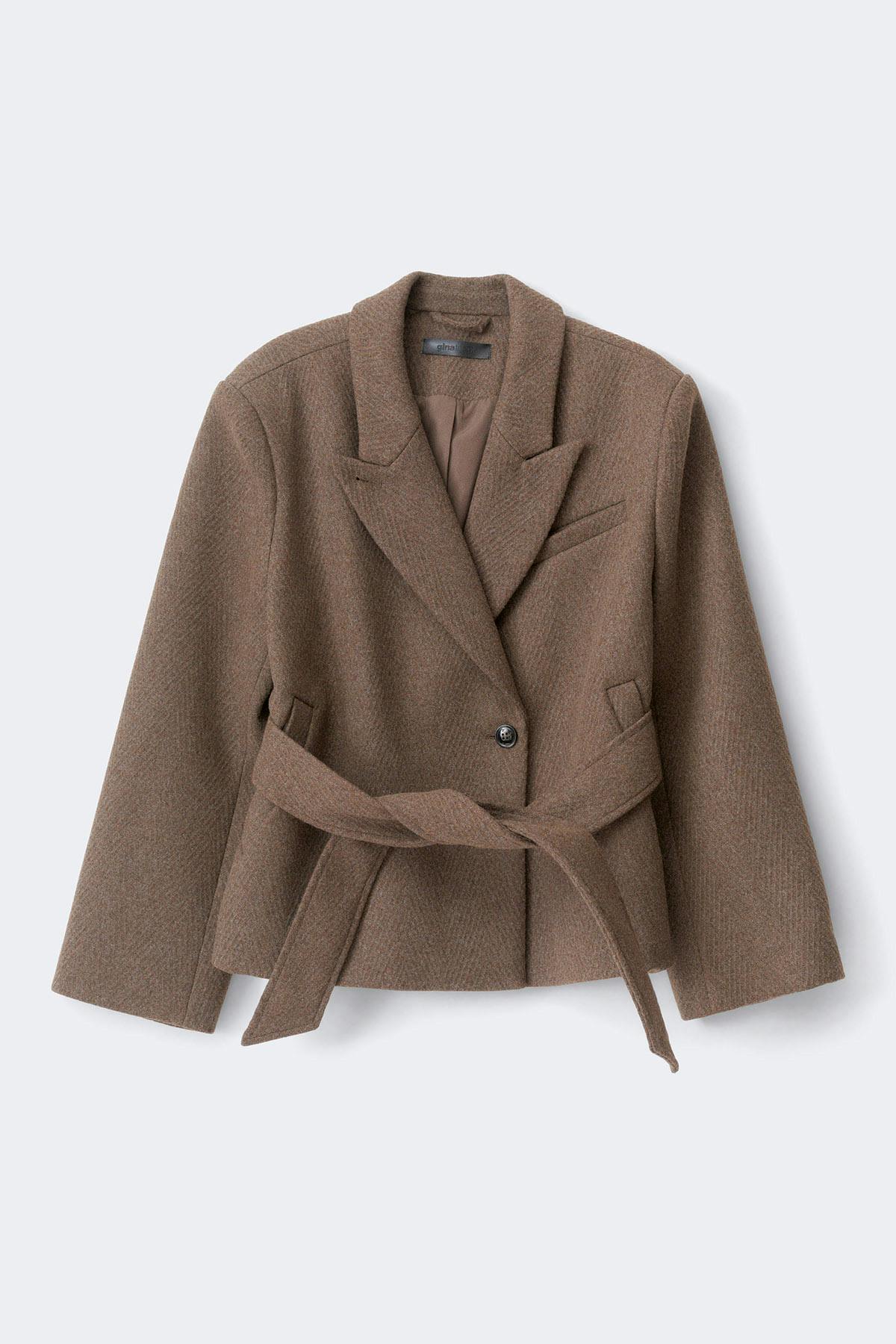 Herringbone short coat