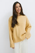 Crew neck knitted sweater