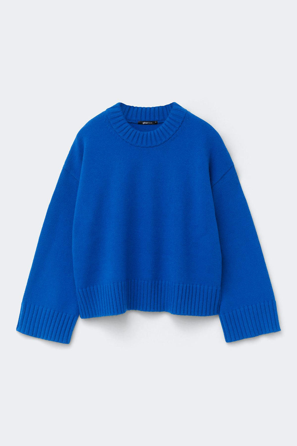 Crew neck knitted sweater