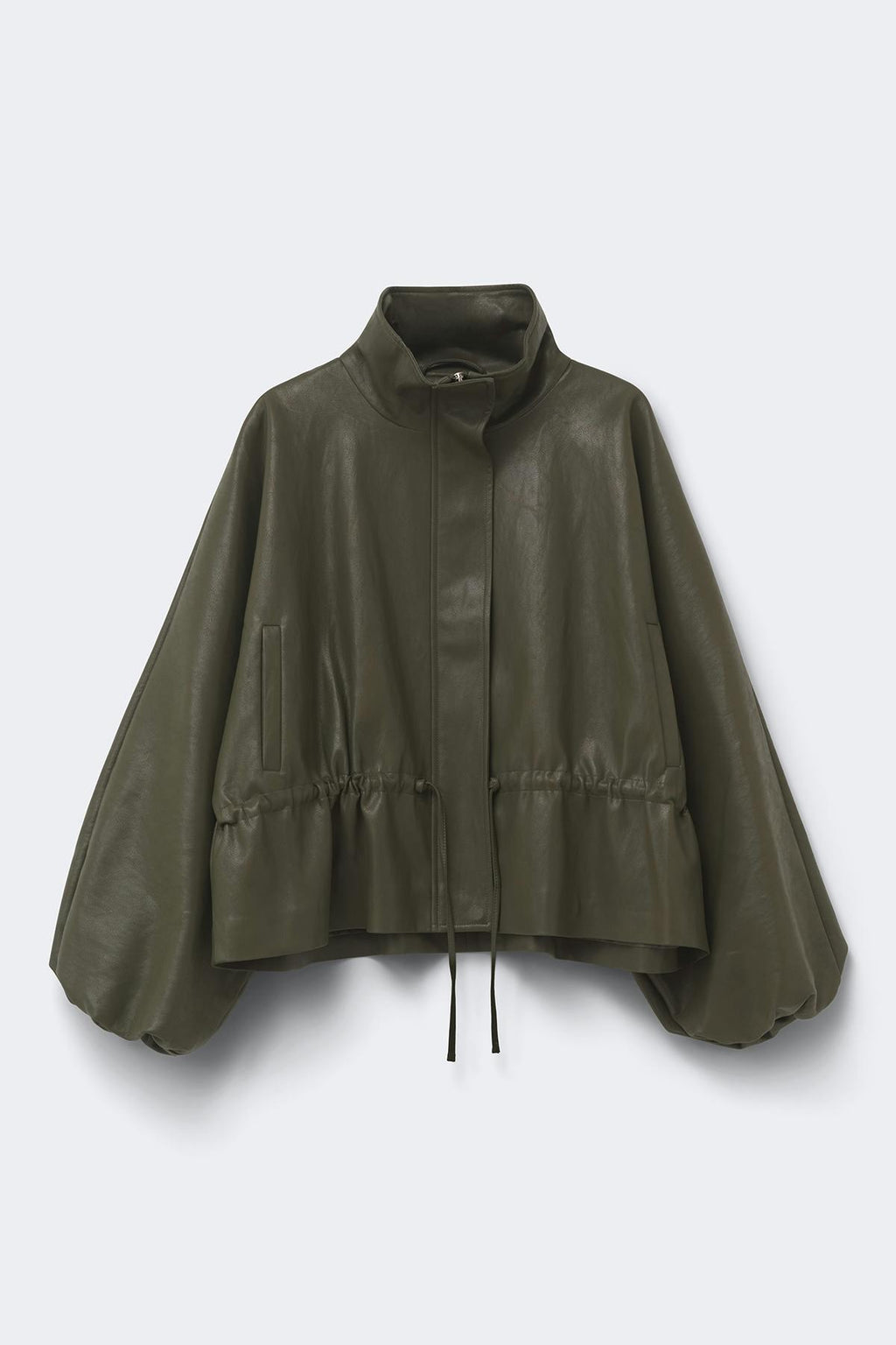 Frill pu jacket