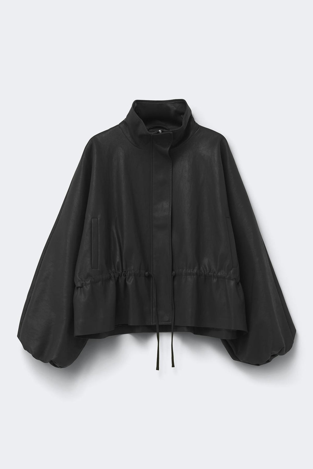 Frill pu jacket