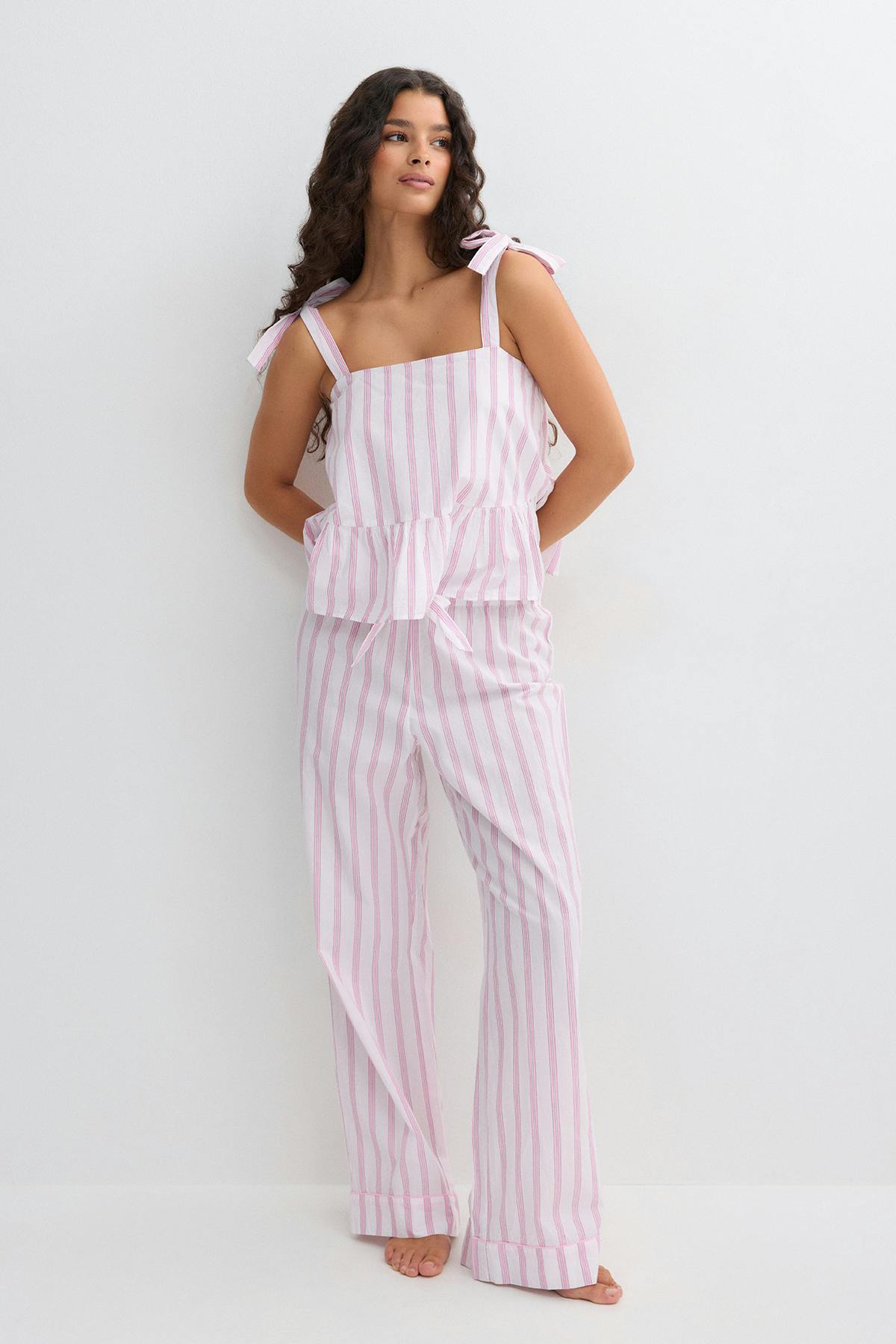 Poplin pyjamas trousers