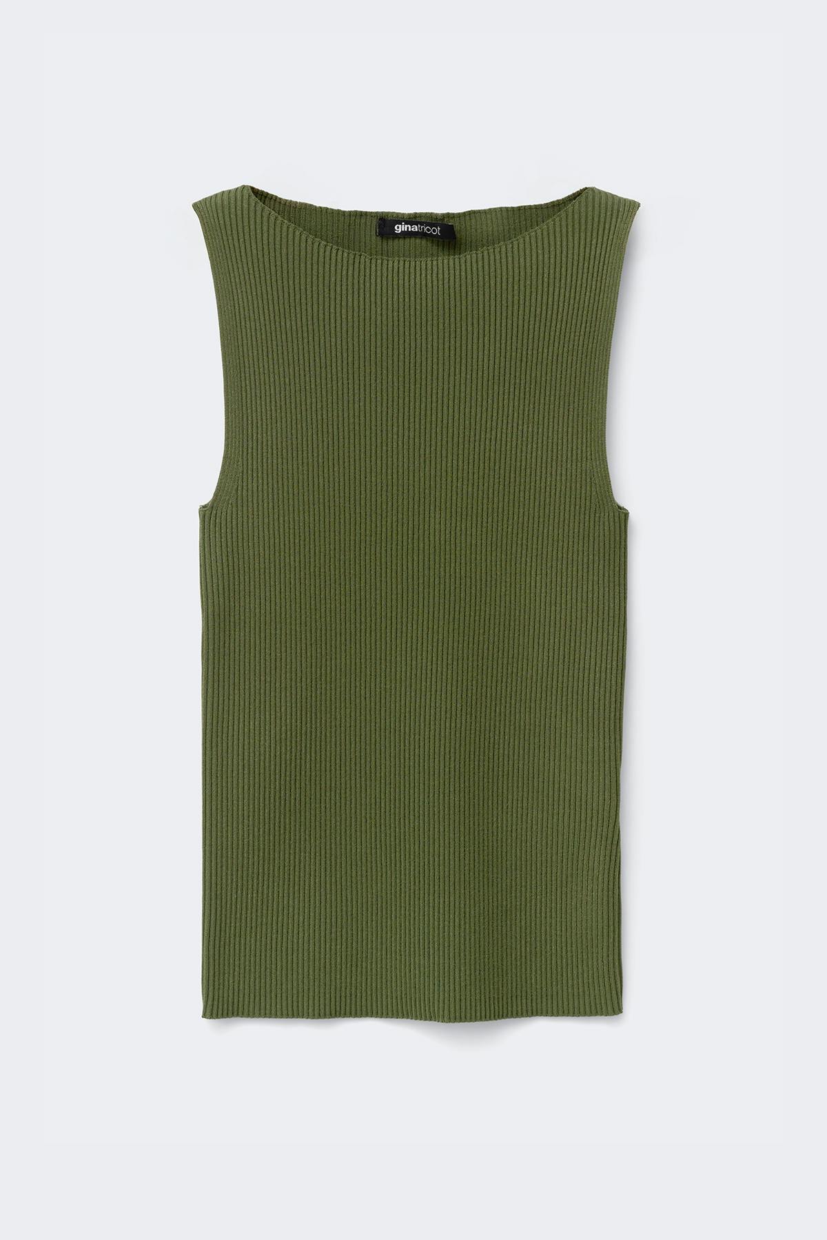 Knitted ribb singlet