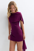 Knitted cape dress