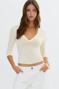 V-neck top