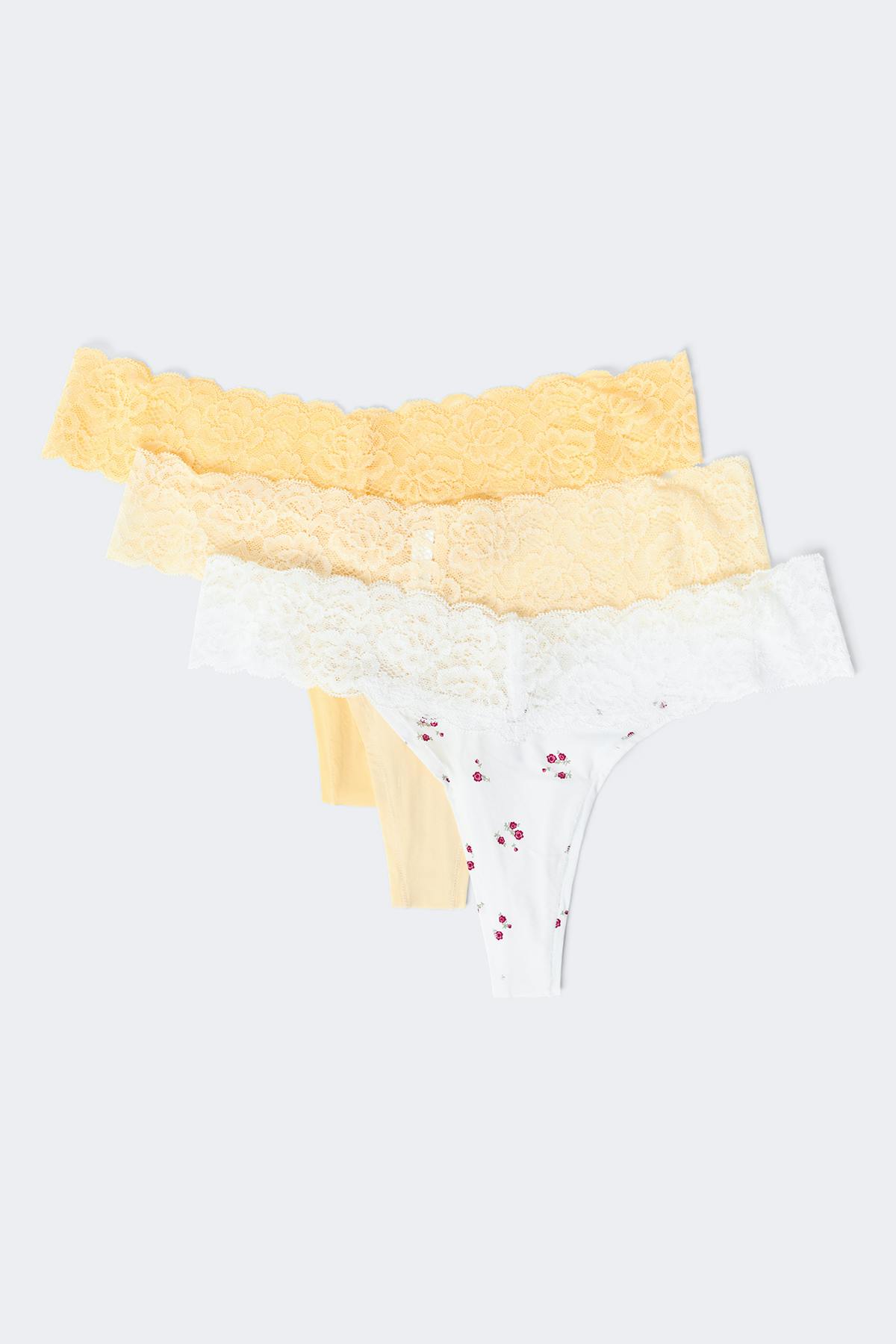 3-pack soft micro thong