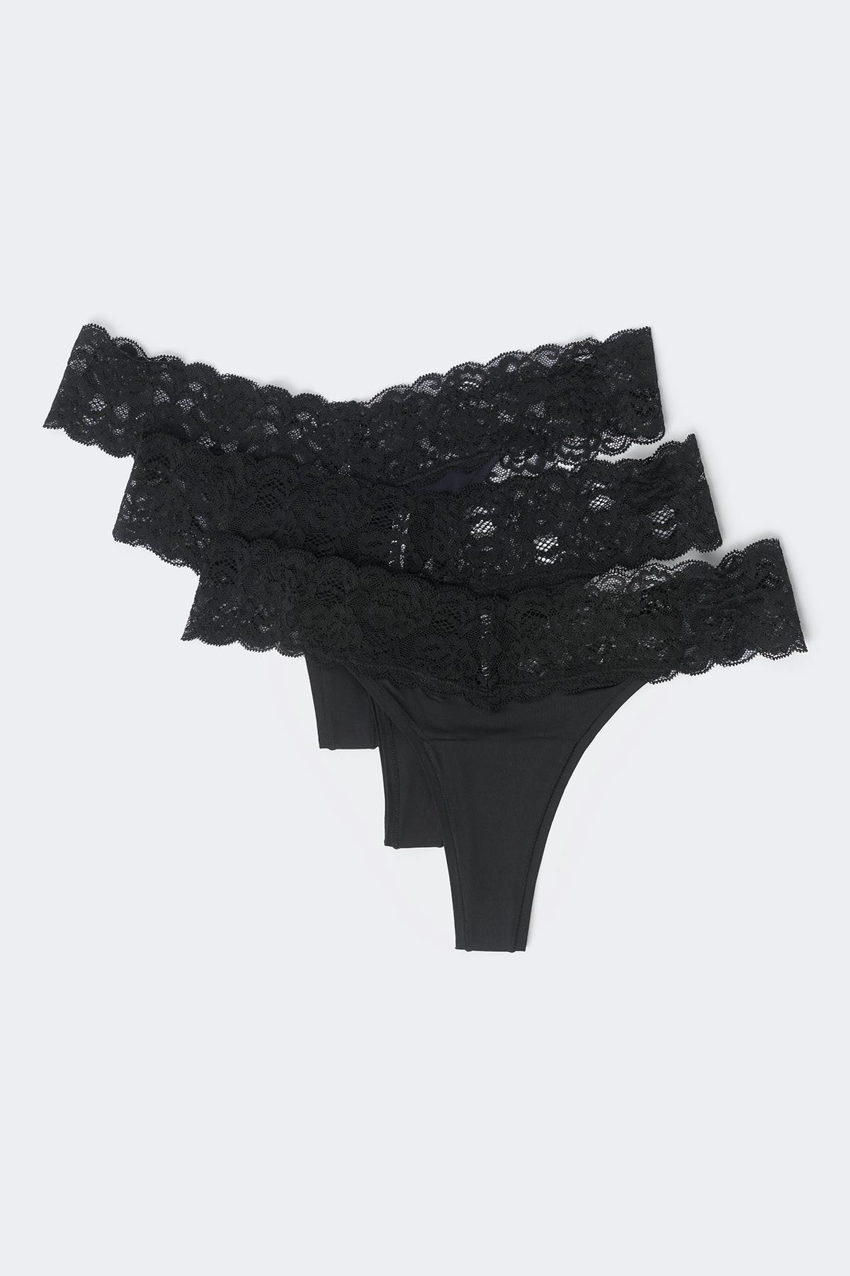 3-pack soft micro thong