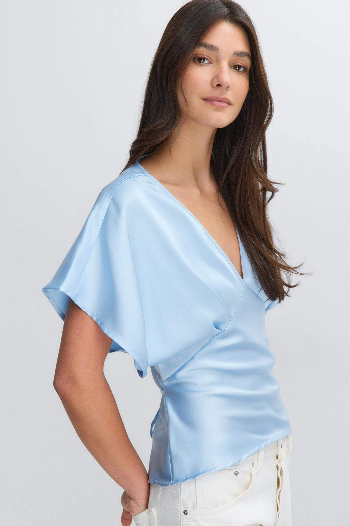 Satin top
