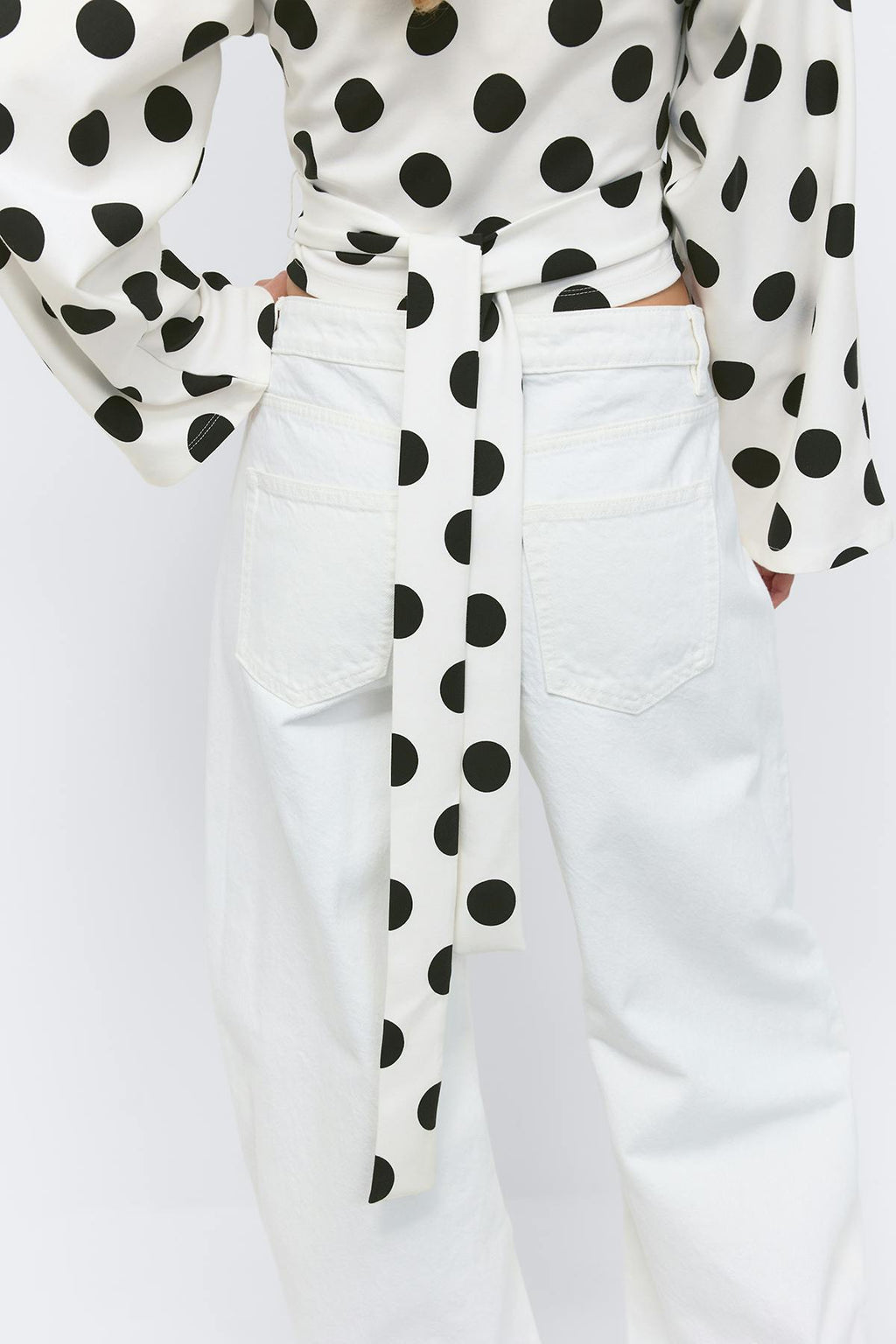 Dot wrap tie top