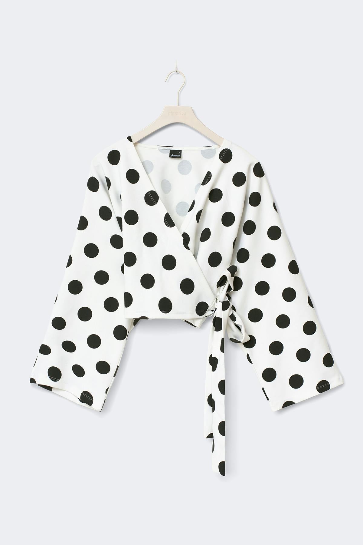 Dot wrap tie top