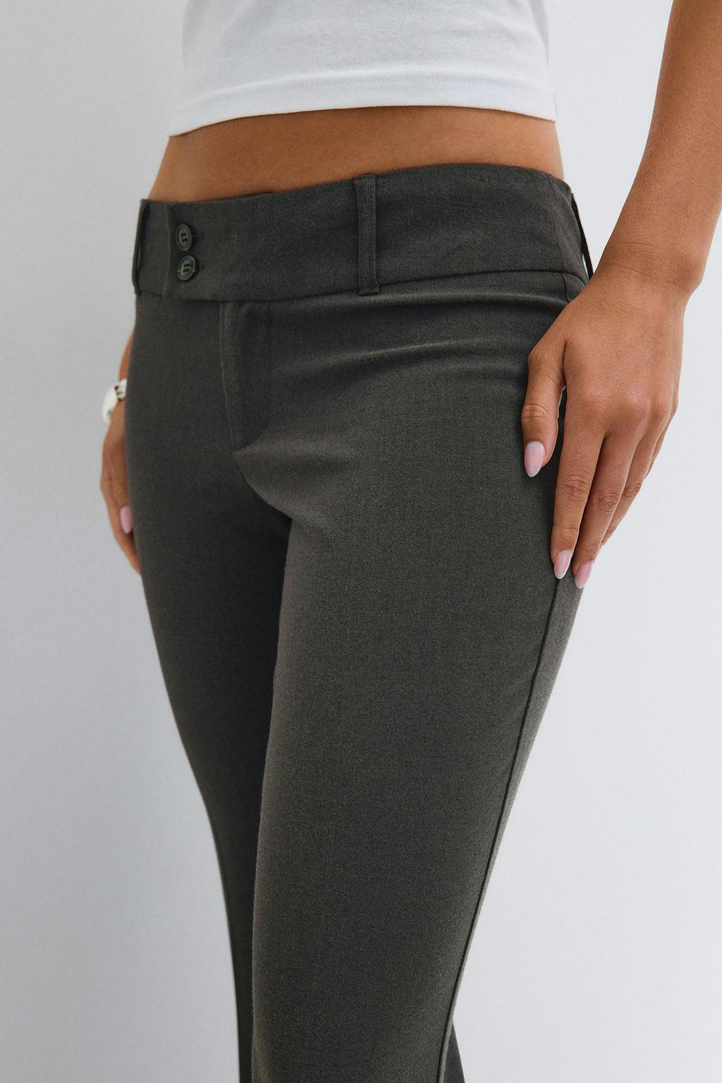 Sassy low bootcut trousers