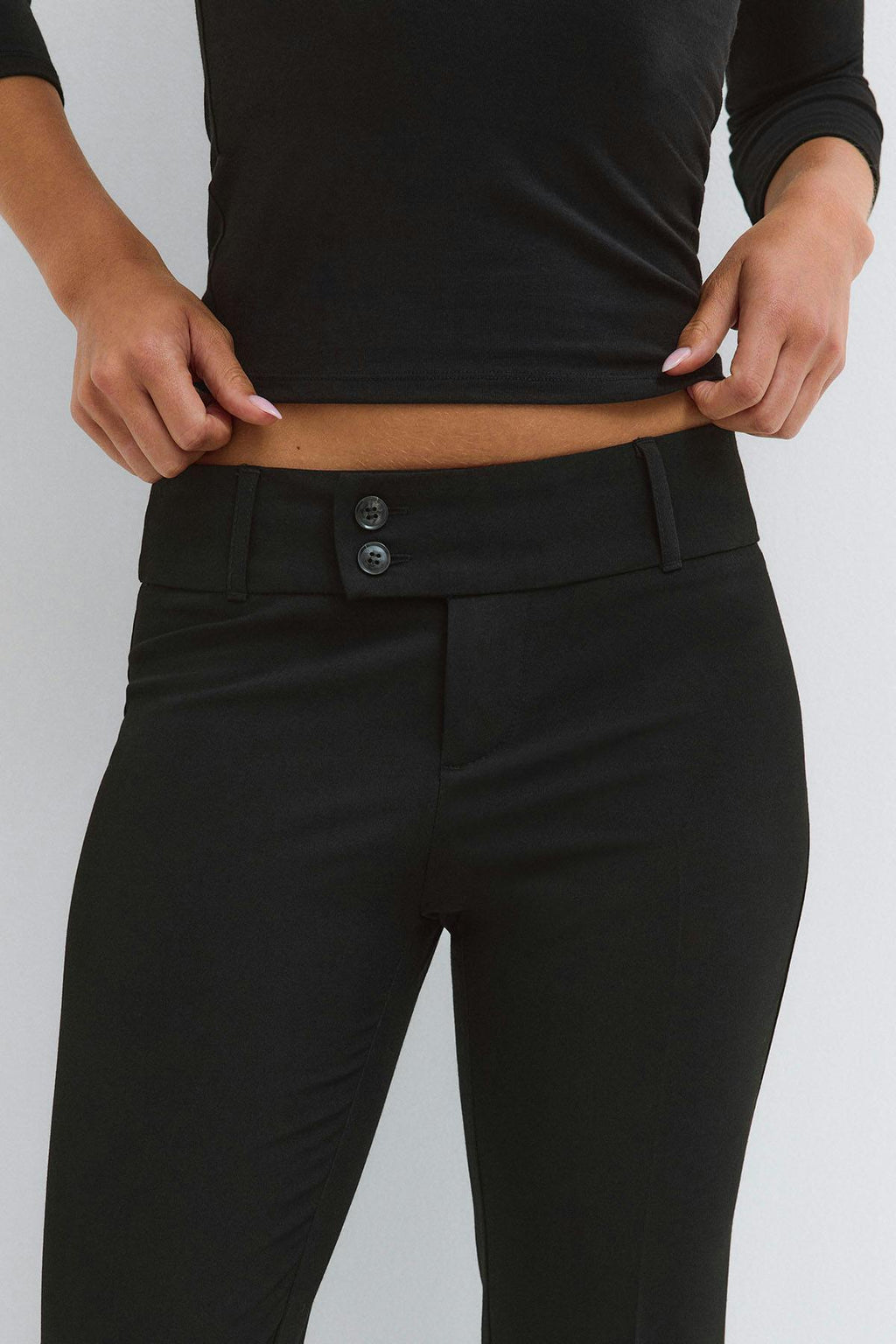 Sassy low bootcut trousers
