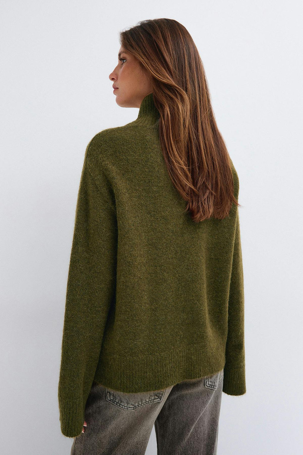 Double zip knitted cardigan