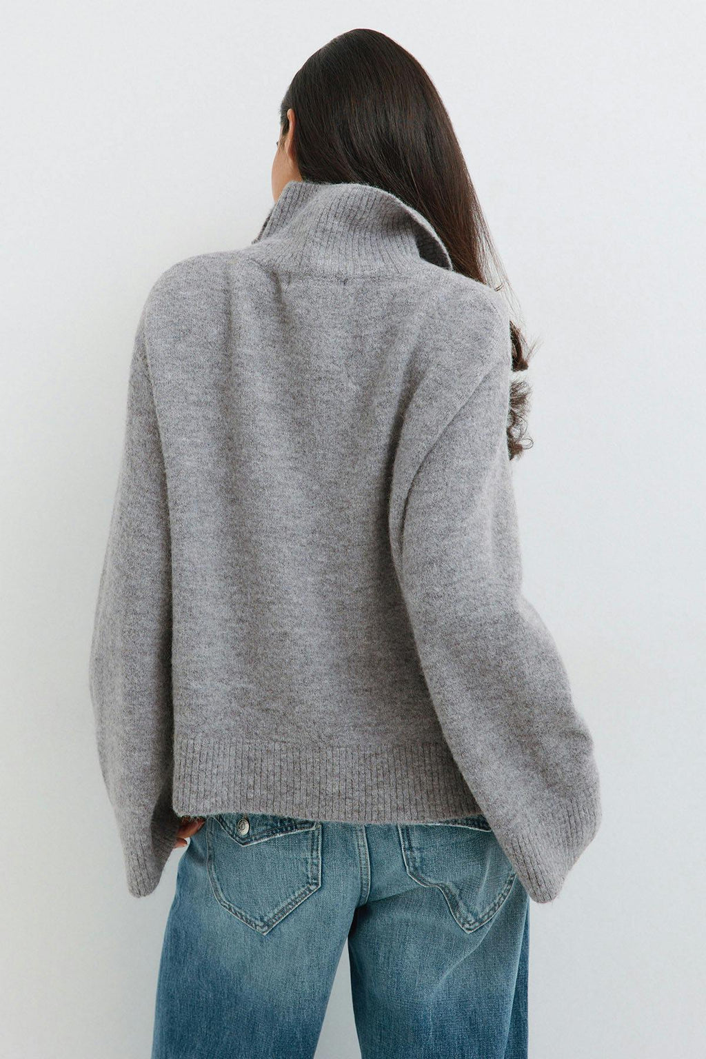 Double zip knitted cardigan