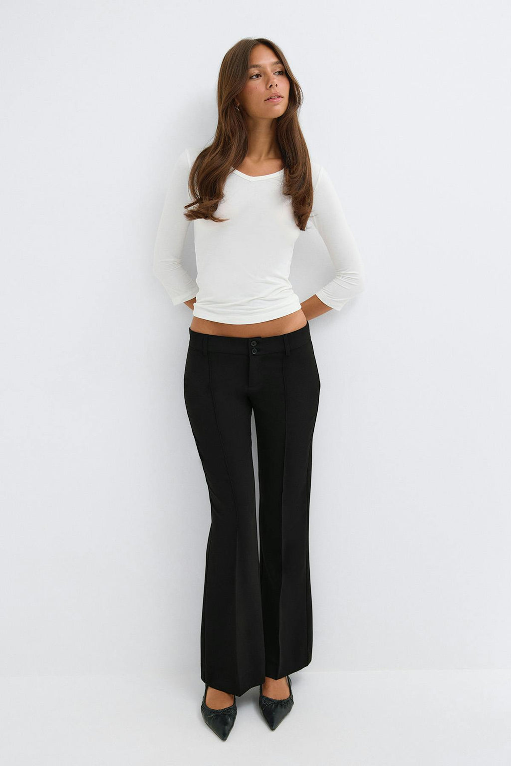 Sassy y2k low bootcut trousers