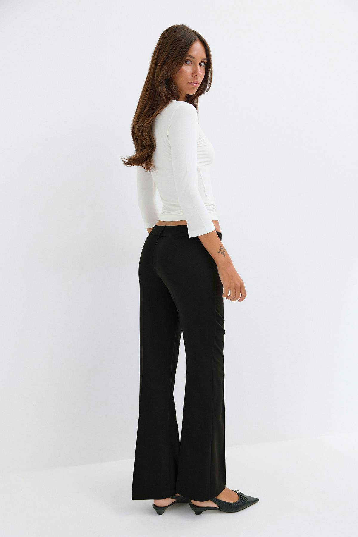 Sassy y2k low bootcut trousers