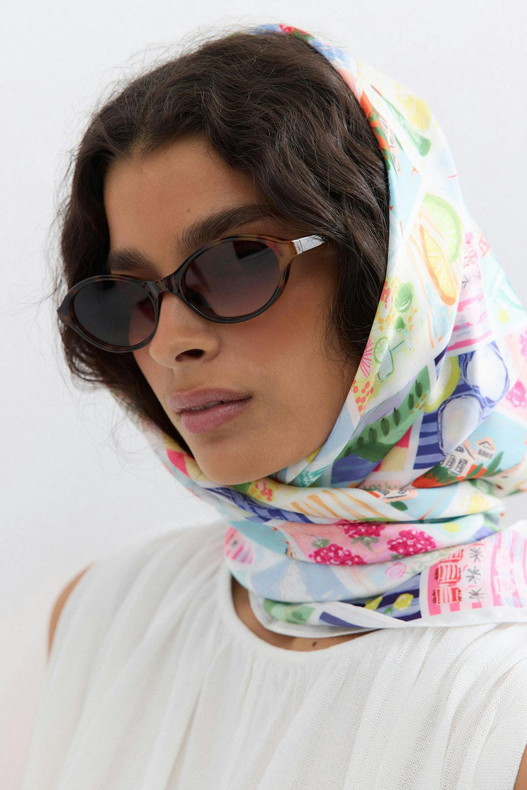 Satin scarf